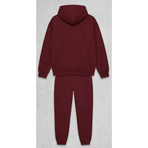 The "Sabr" Signature Co-Ord Set - Premium Maroon