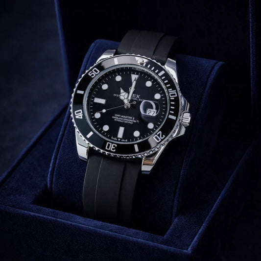 Rolex Submariner GMT-Master II Date - Premium Midnight Black Edition Free Delivery