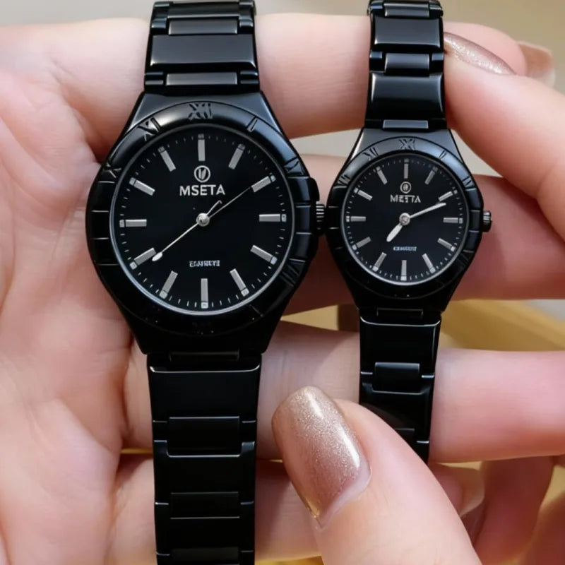 MSETA Premium Couple Watch Set - Two-Tone Edition