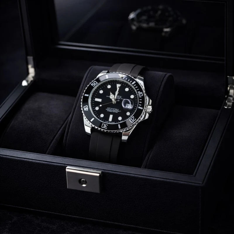 Rolex Submariner GMT-Master II Date - Premium Midnight Black Edition Free Delivery