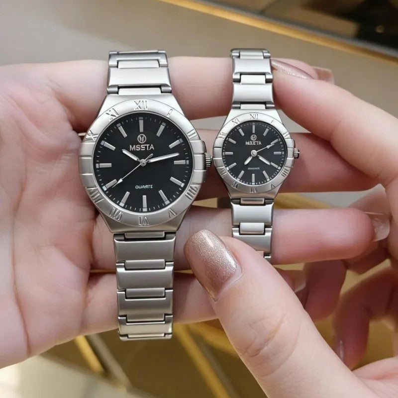 MSETA Premium Couple Watch Set - Two-Tone Edition