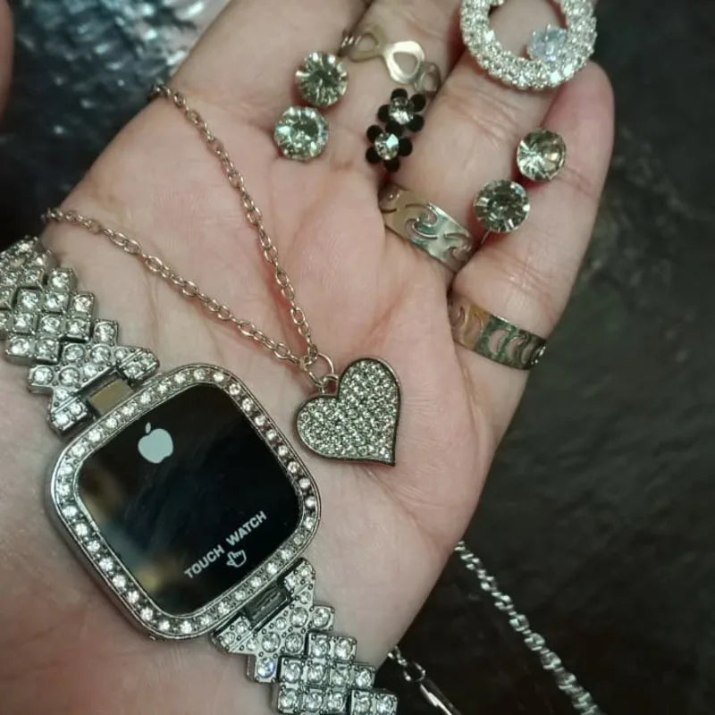 The Royal Sparkle Jewelry & Touch Watch Organizer Set