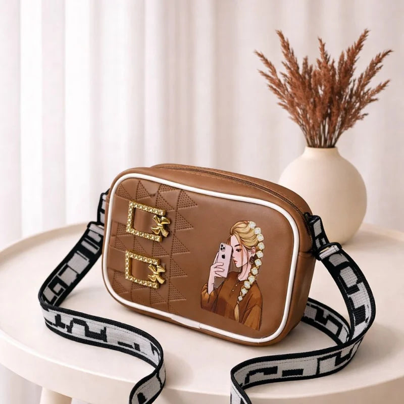 Mini Fiber Sling Crossbody Bag in Cartoon Jelly for Kids (Waterproof) ____ Delivery Free
